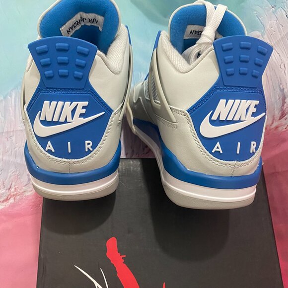 Air Jordan 4 Retro Military Industrial Blue - Picture 2 of 11